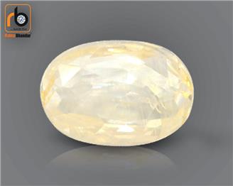 Natural Heated and Treated Yellow Sapphire Pokhraj 3.7CTS-2451